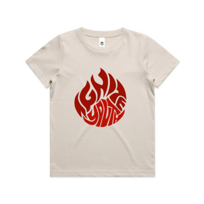 Kids Large Print Tee - Bone Thumbnail