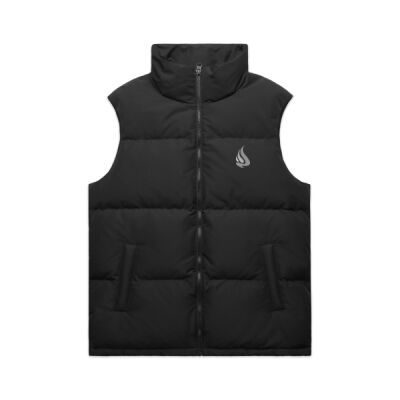 Mens Lynbrook Puffer Vest - Grey Thumbnail