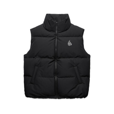 Womens Lynbrook Puffer Vest - Grey Thumbnail
