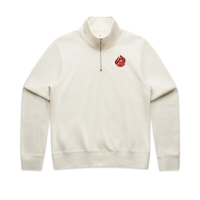 Womens Ignite Half Zip - Ecru Thumbnail